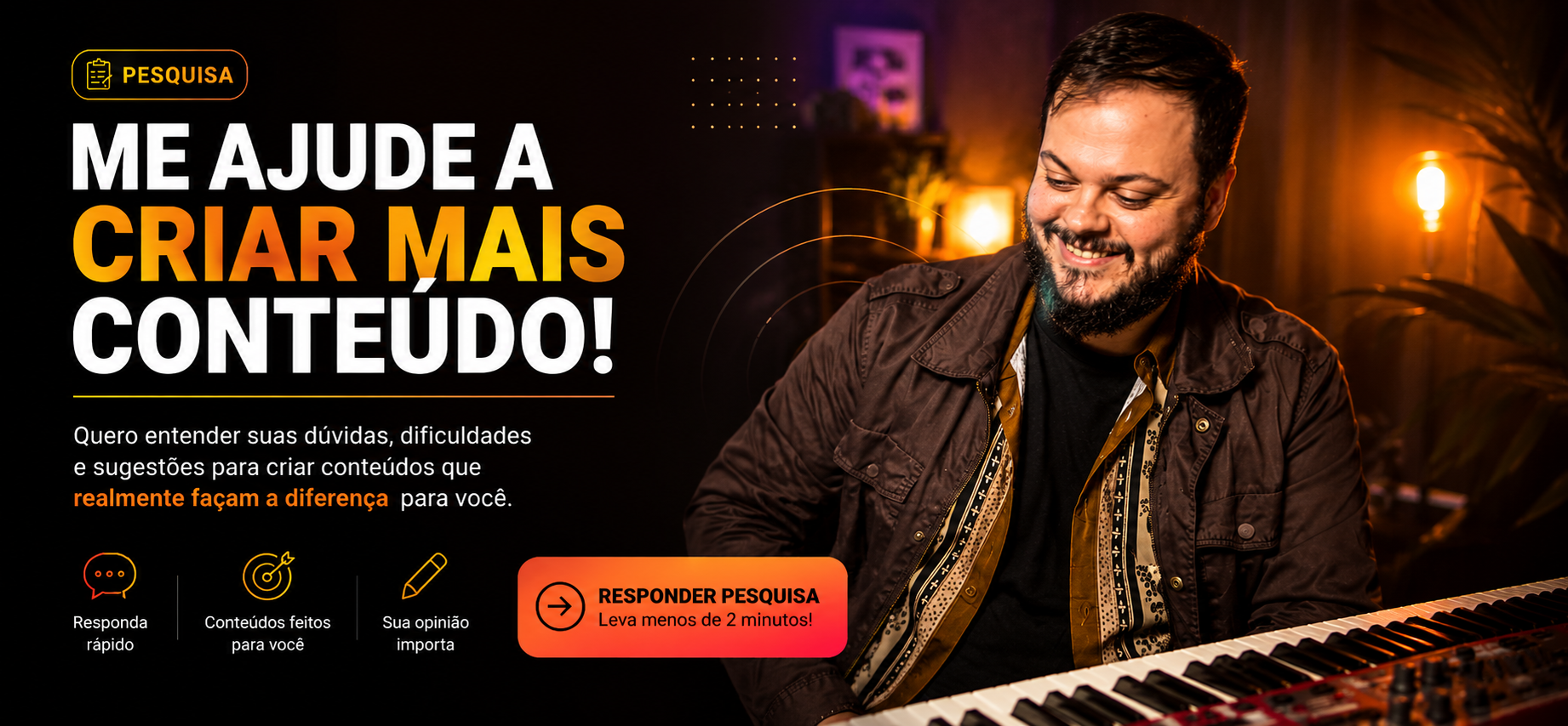 Pesquisa — me ajude a criar conteúdo